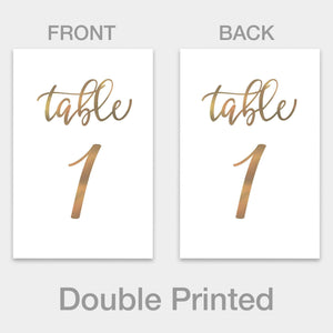 Table Numbers Cards - Merry Expressions