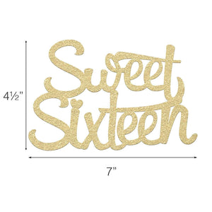 16th Birthday Cake Topper - Merry Expressions