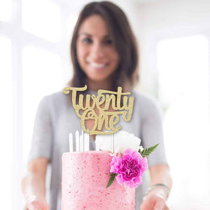 21st Birthday Cake Topper - Merry Expressions