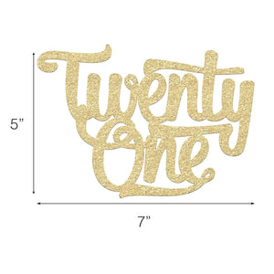 21st Birthday Cake Topper - Merry Expressions