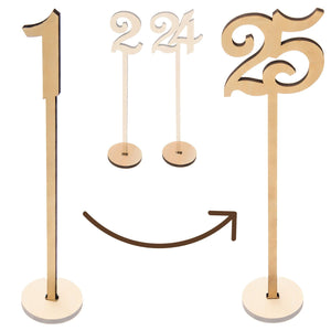 Wooden Table Numbers Set (1-25) - Merry Expressions