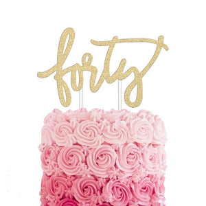 40th Birthday Cake Topper - Merry Expressions