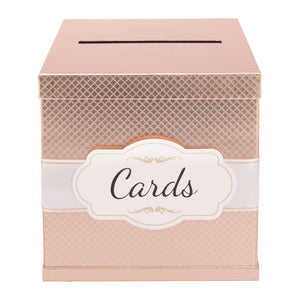 Gift Card Box - Rose Gold / "Cards" Label - Merry Expressions