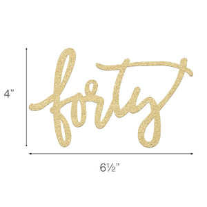 40th Birthday Cake Topper - Merry Expressions