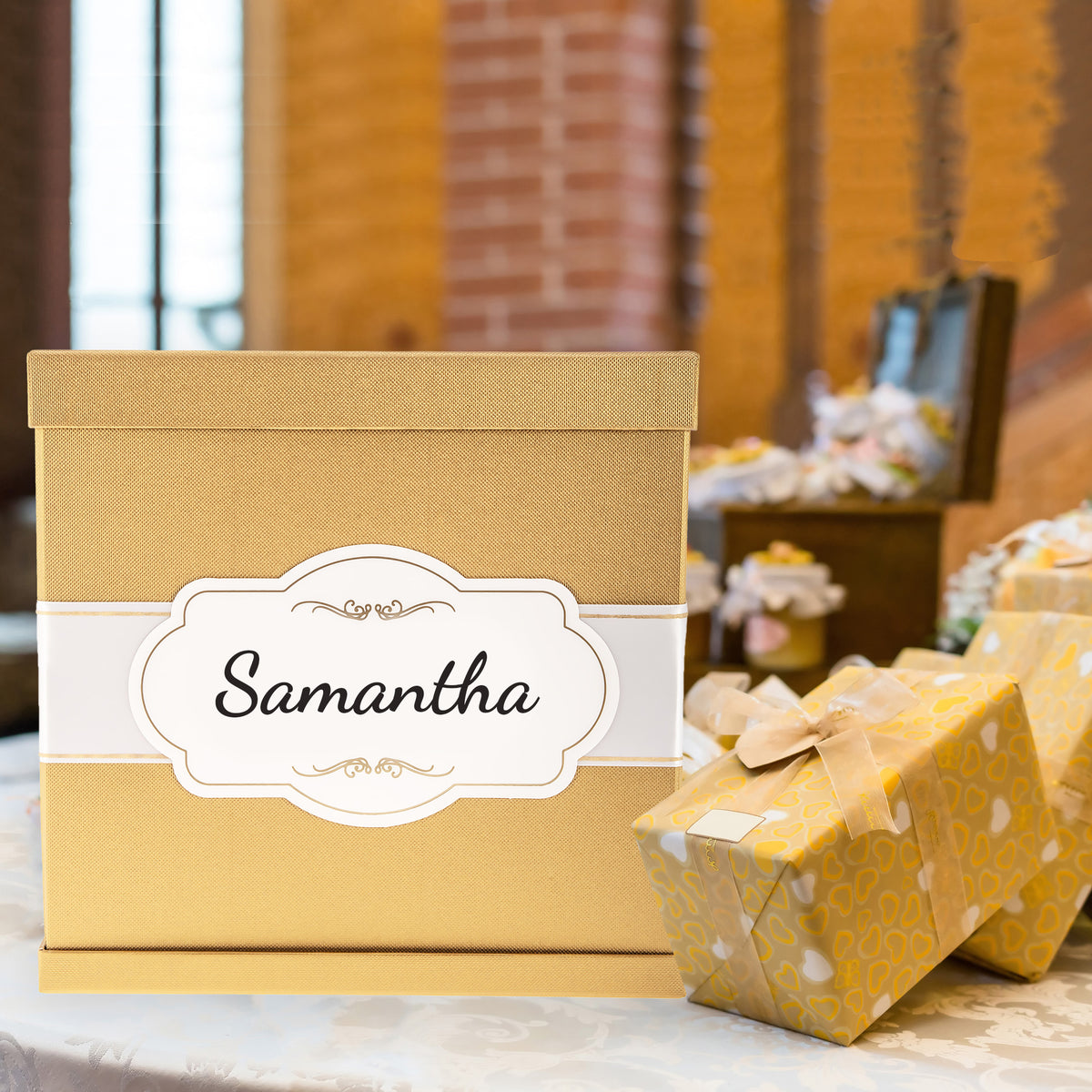 Personalized Label for Card Box
