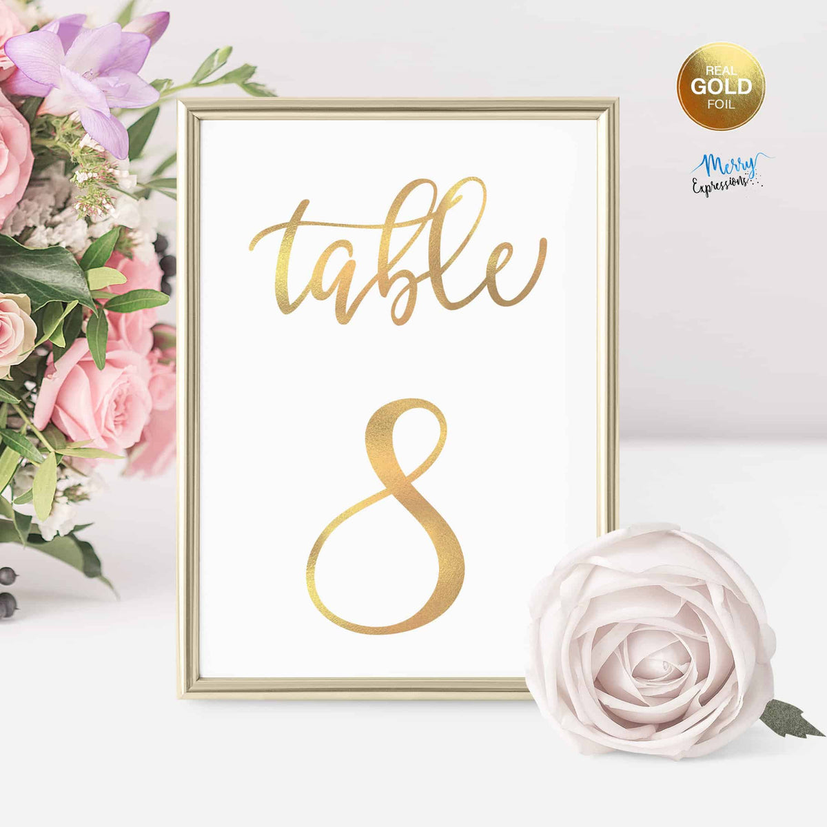 Table Numbers Cards - Merry Expressions