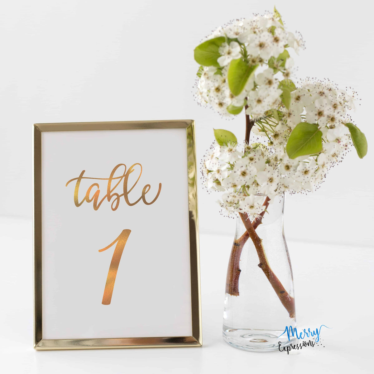 Table Numbers Cards - Merry Expressions