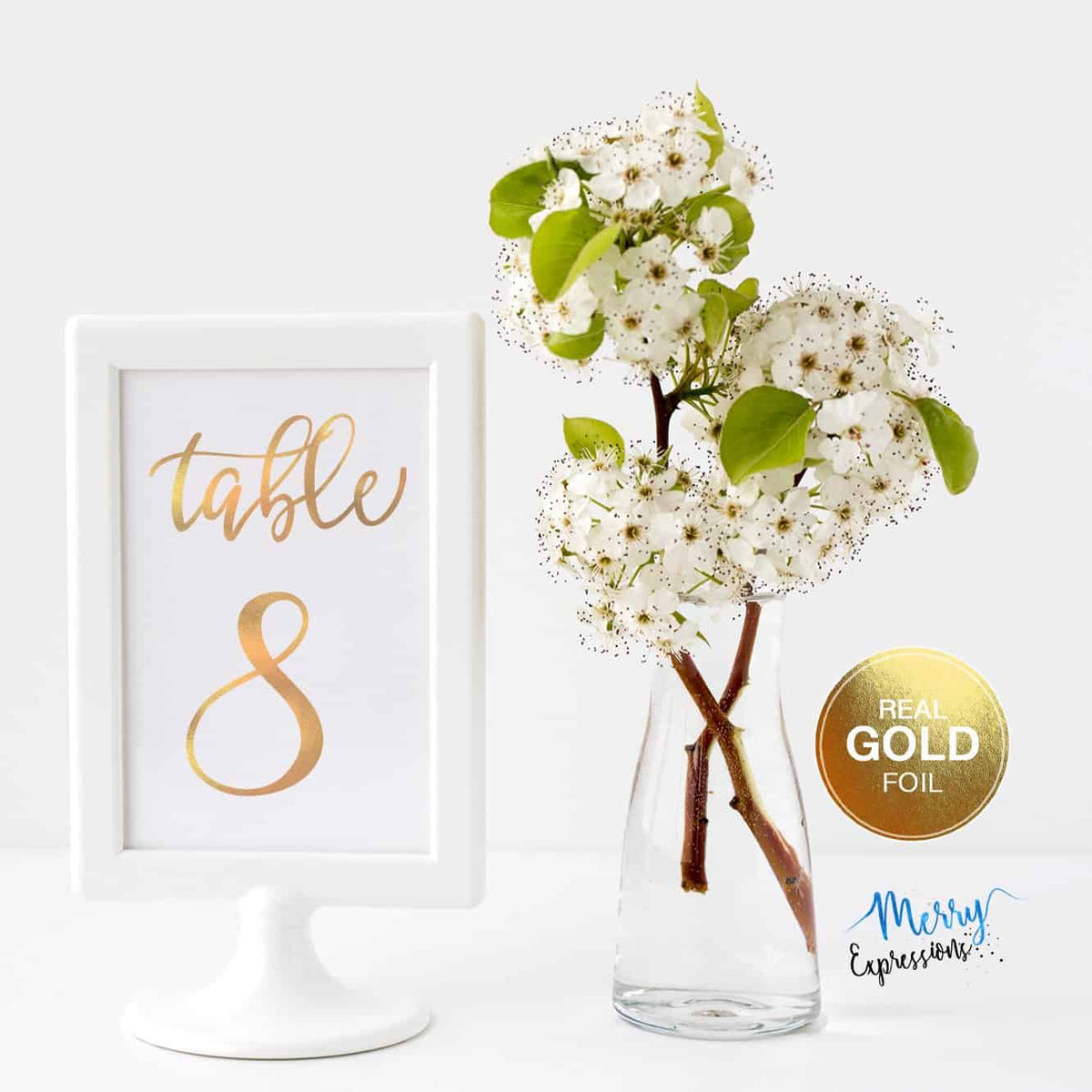 Table Numbers Cards - Merry Expressions