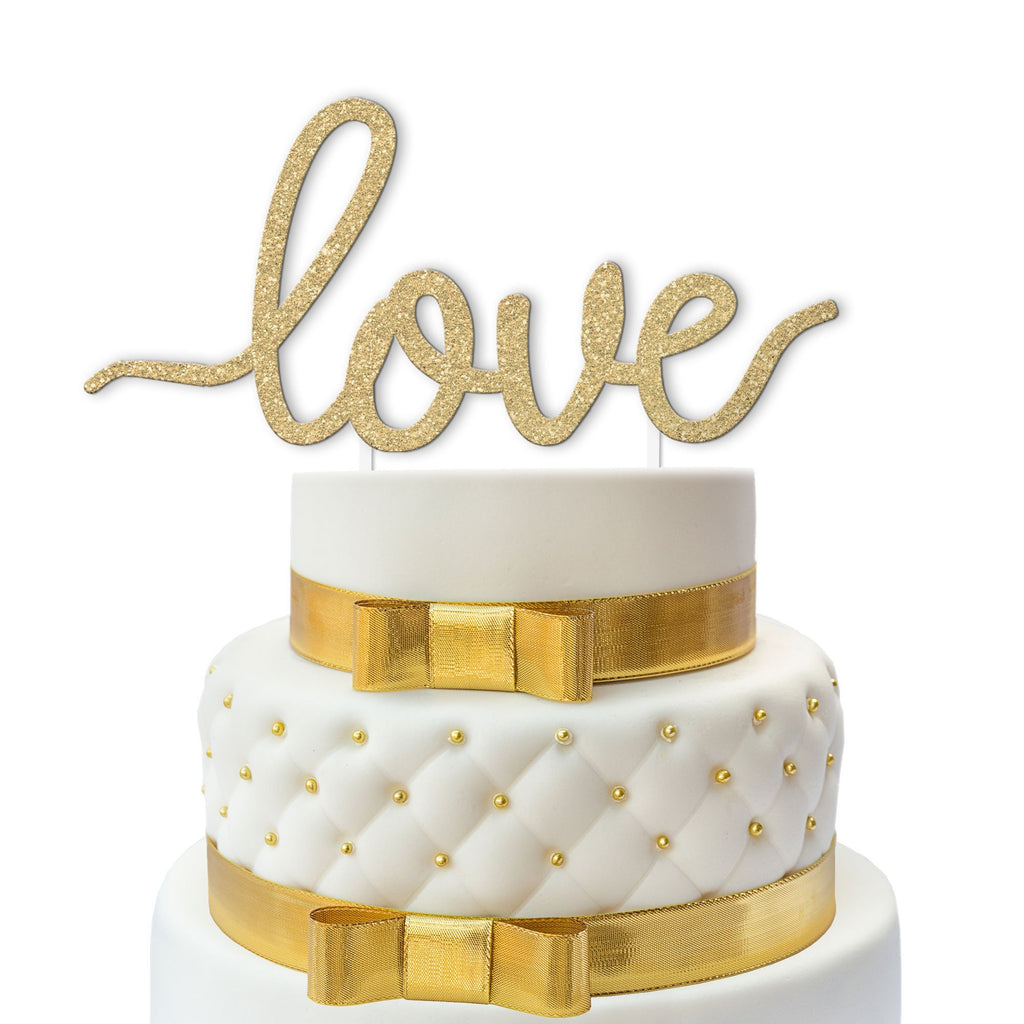 Joyeux anniversaire Love Cake Topper, Mari, Femme Cake Topper, Cake Toppers,  Birthday cake topper, Glitter gold cake topper, Love cake topper -   France