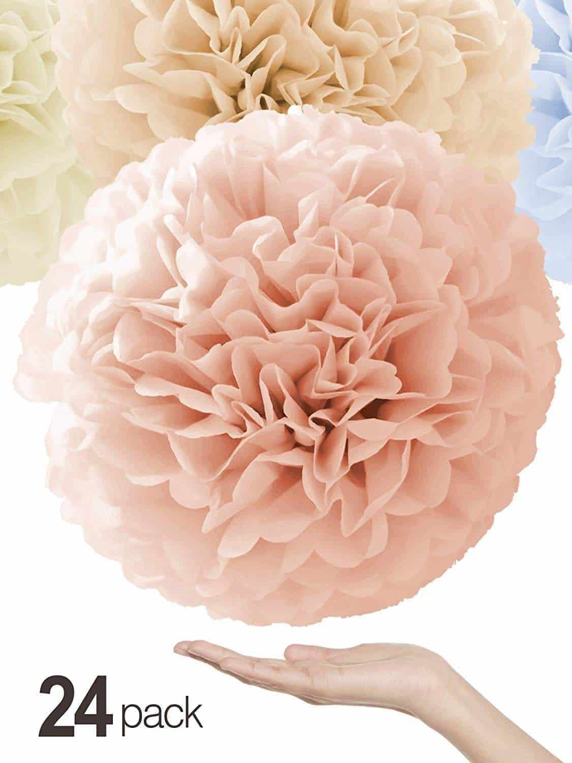 Natural Colors Pom Poms Set - Merry Expressions