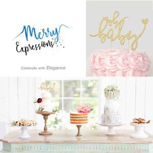 Baby Shower Cake Topper - Merry Expressions
