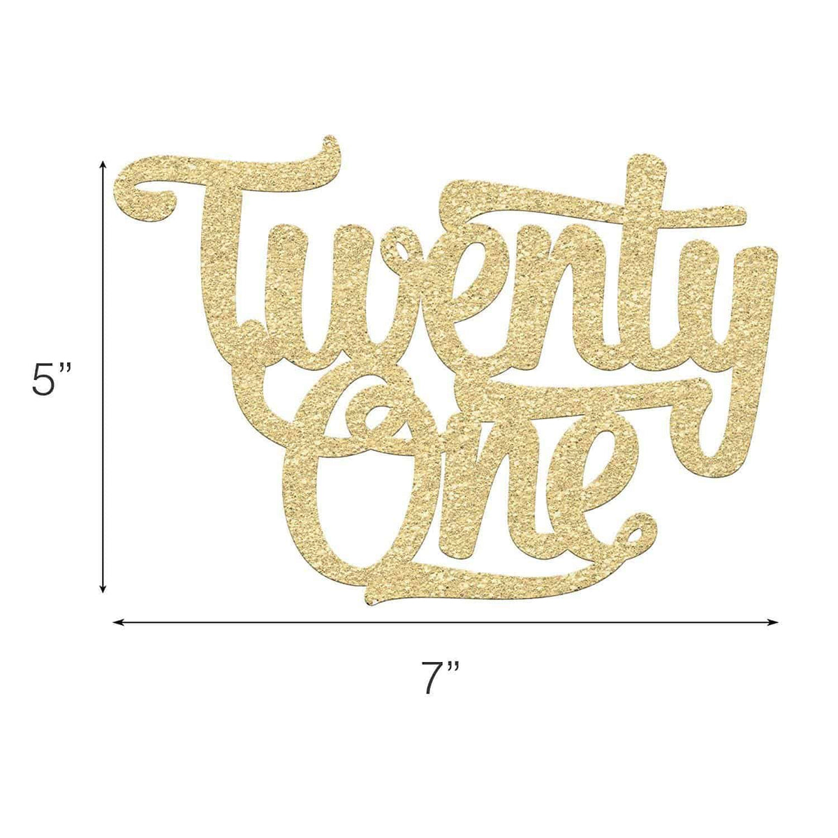 21st Birthday Cake Topper - Merry Expressions