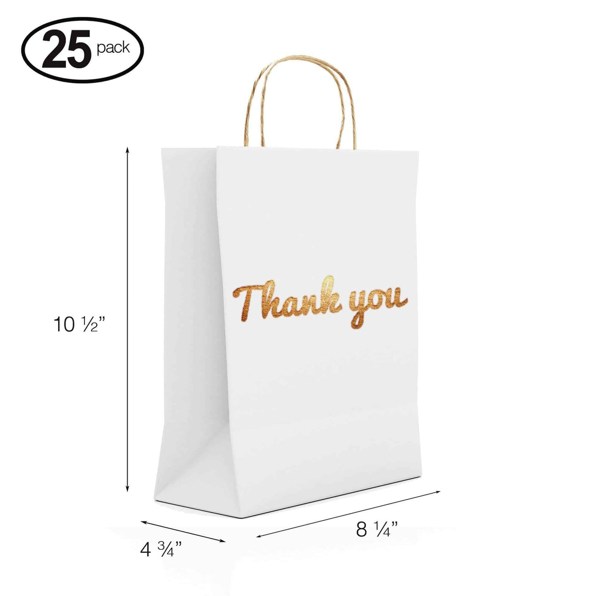 Gold Foil Thank You Bags - Merry Expressions