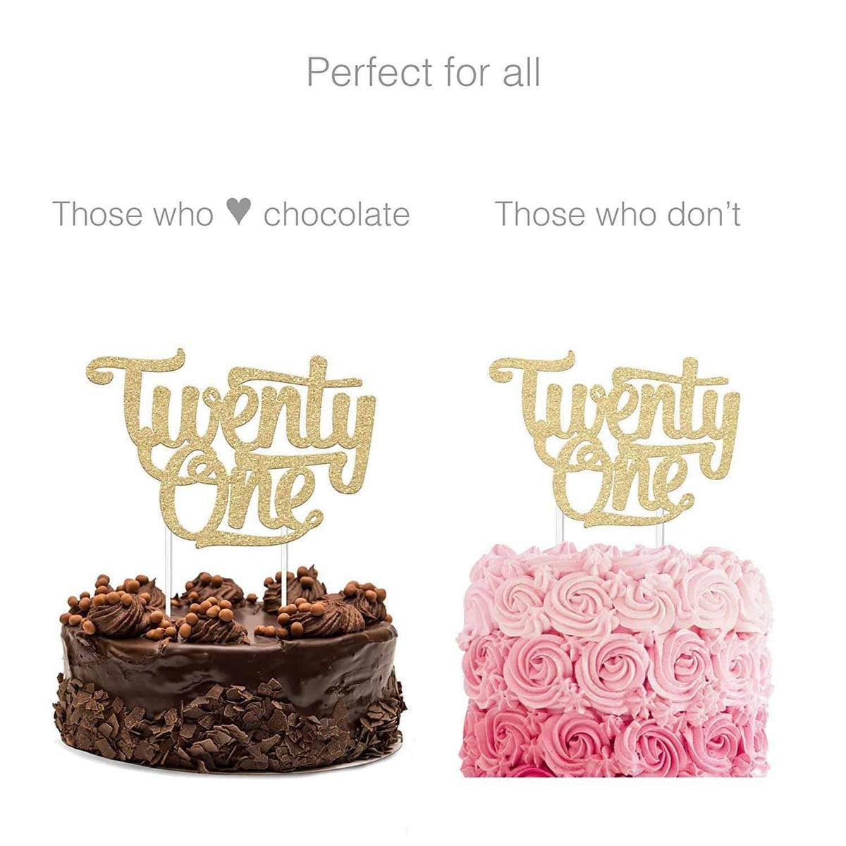 21st Birthday Cake Topper - Merry Expressions