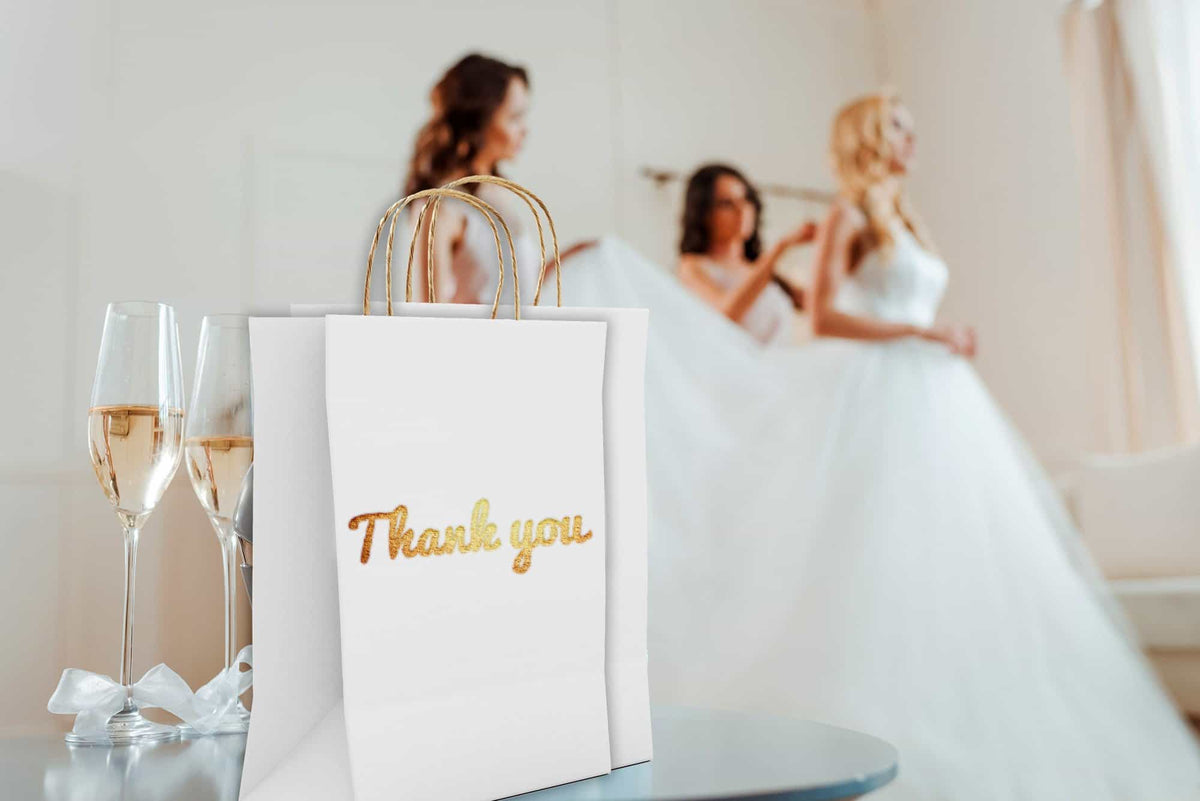 Gold Foil Thank You Bags - Merry Expressions