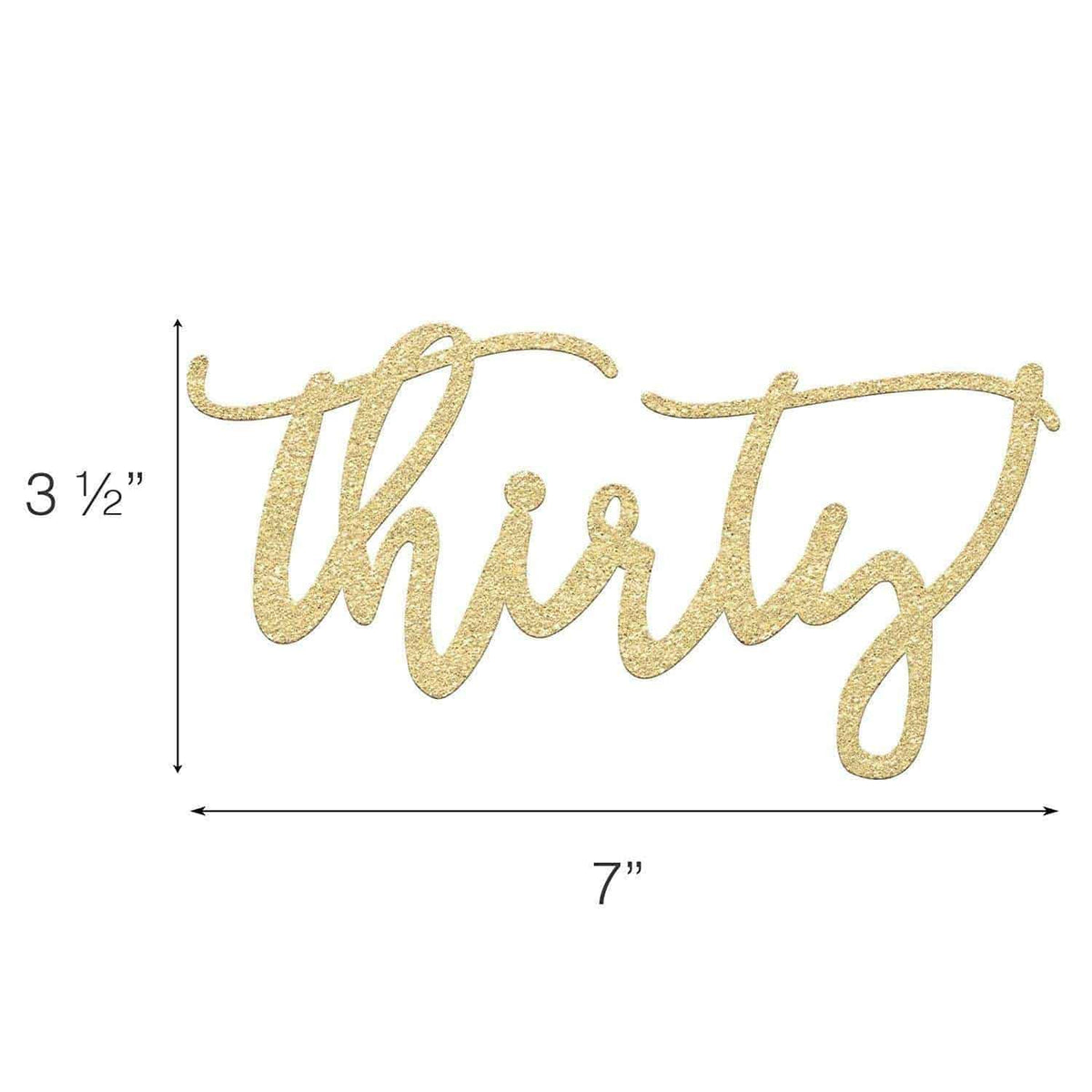 30th Birthday Cake Topper - Merry Expressions