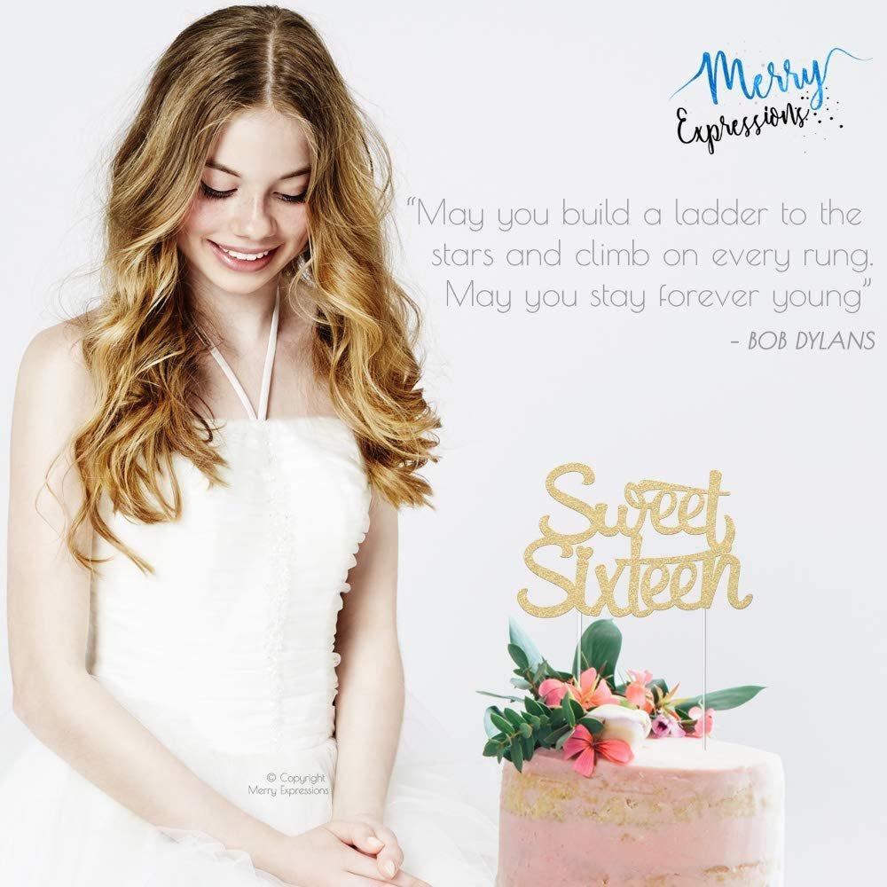 16th Birthday Cake Topper - Merry Expressions