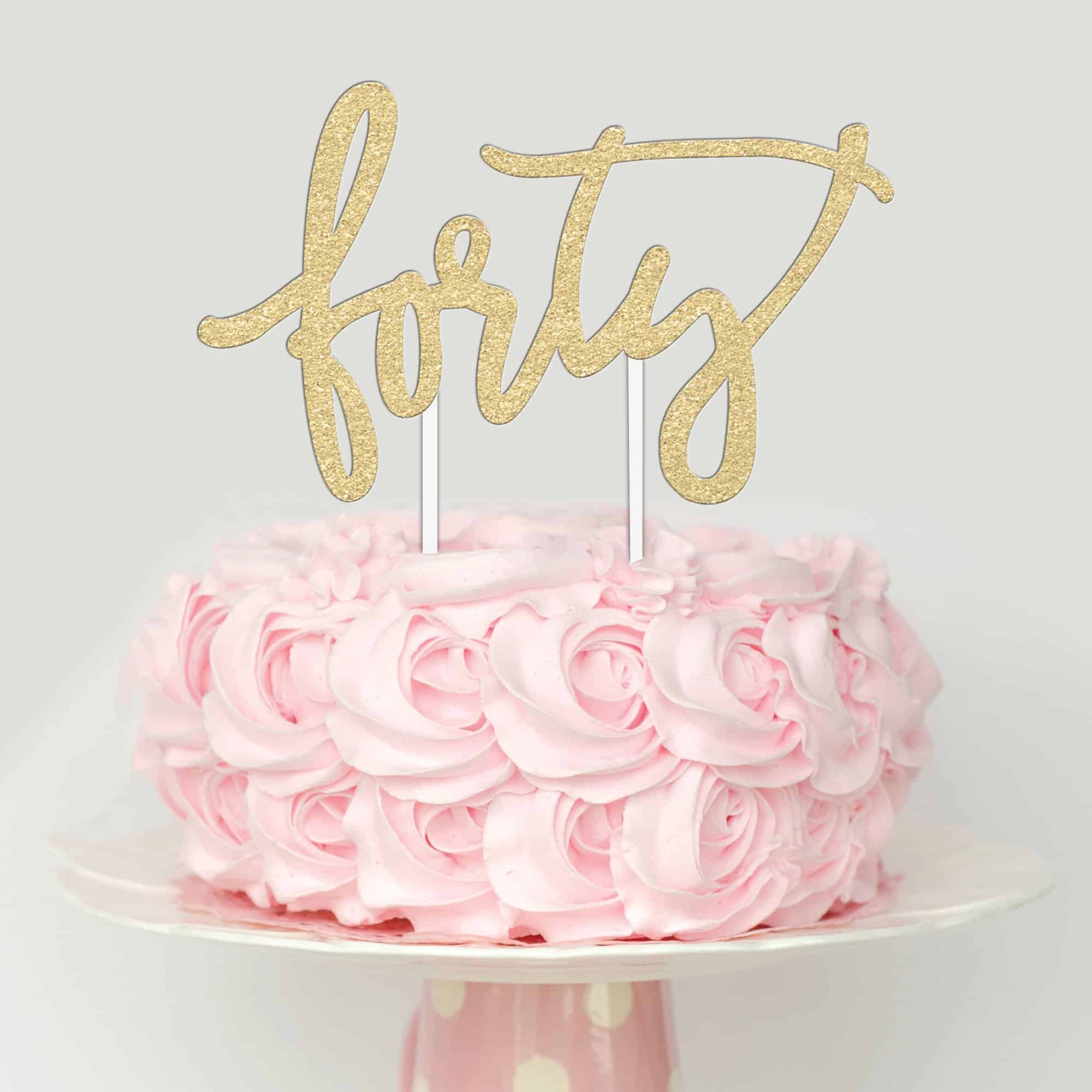 9 Best 40th Birthday Cakes in 3 Categories + Cake-Themed Gifts