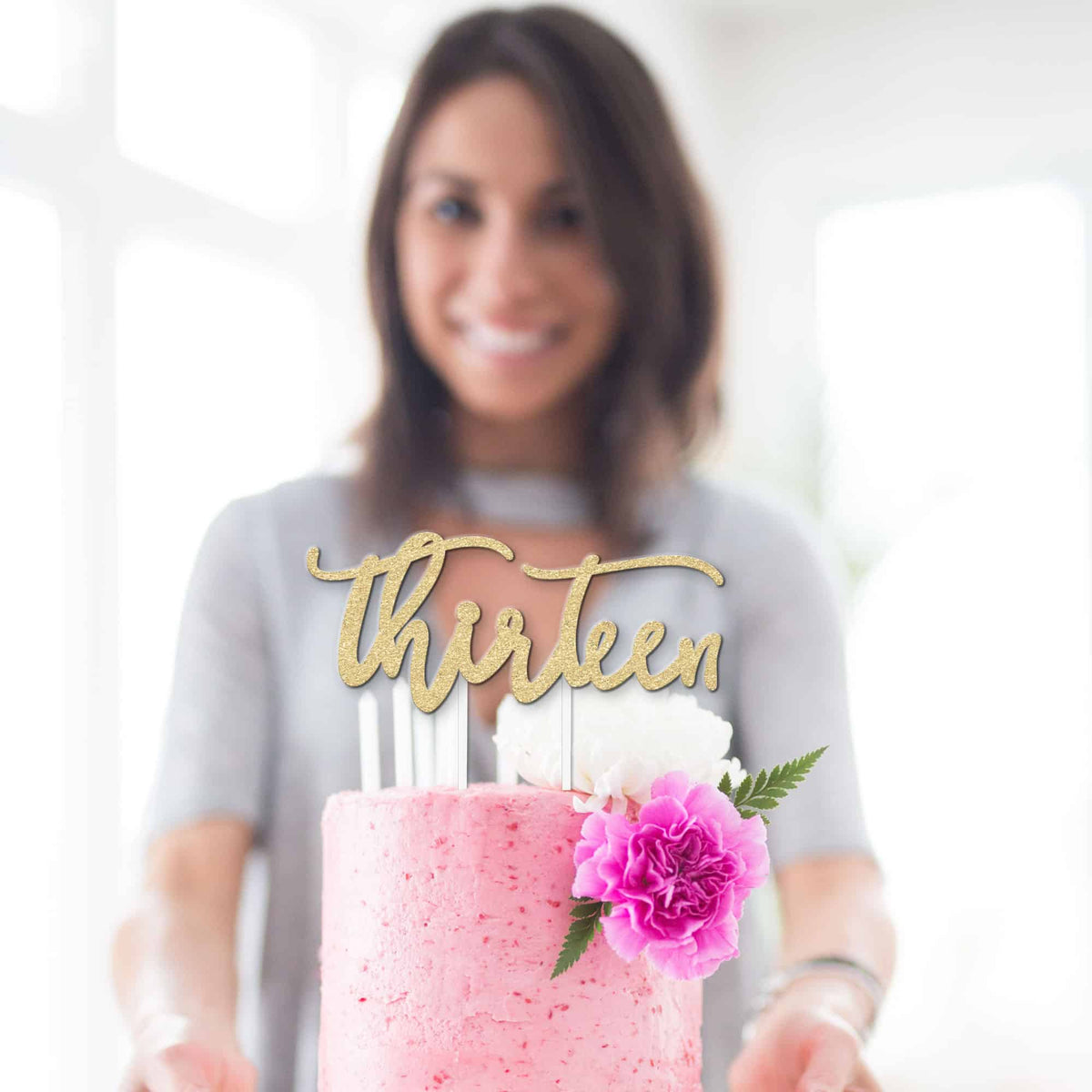 Thirteen Cake Topper - Merry Expressions