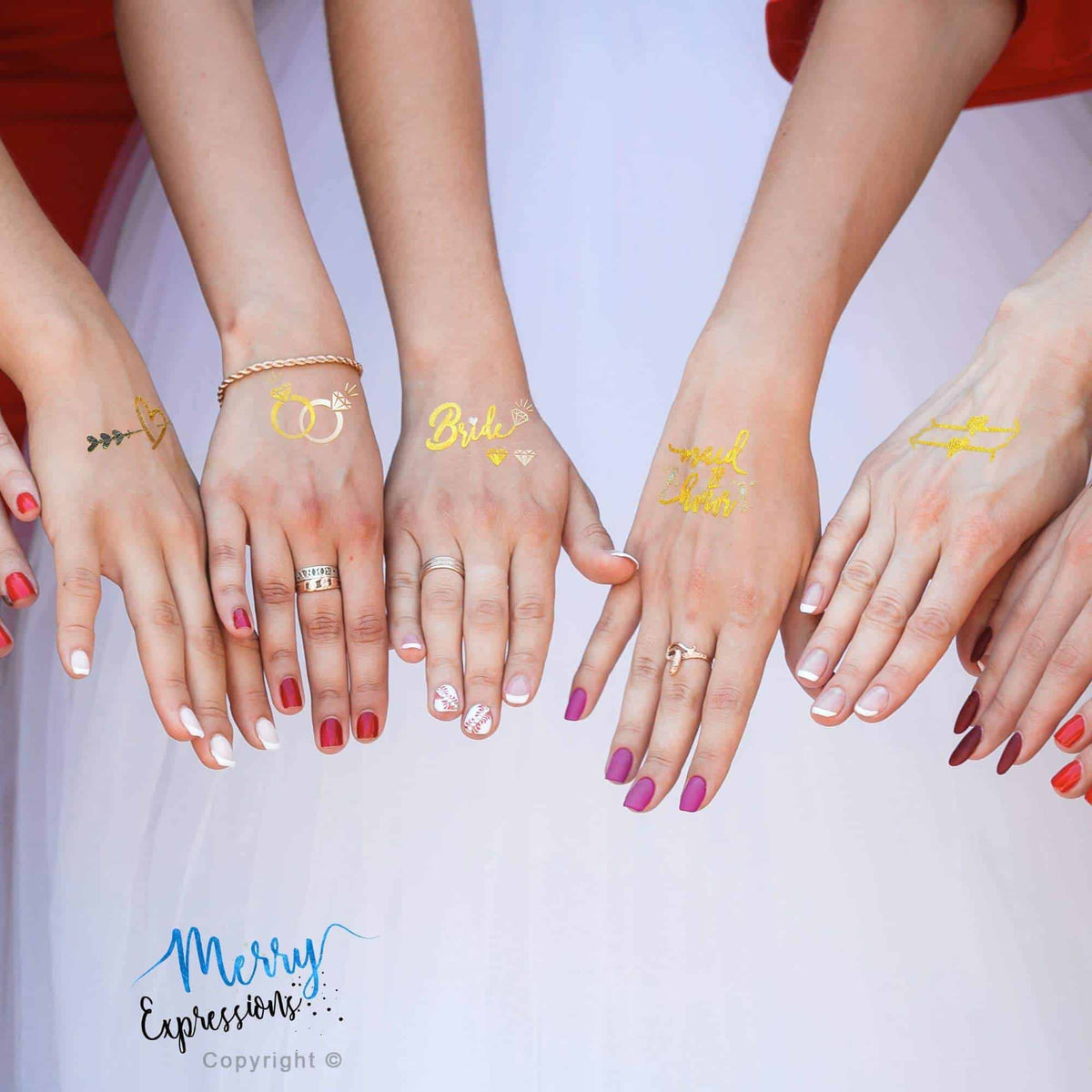 Bachelorette Party Tattoos - Merry Expressions