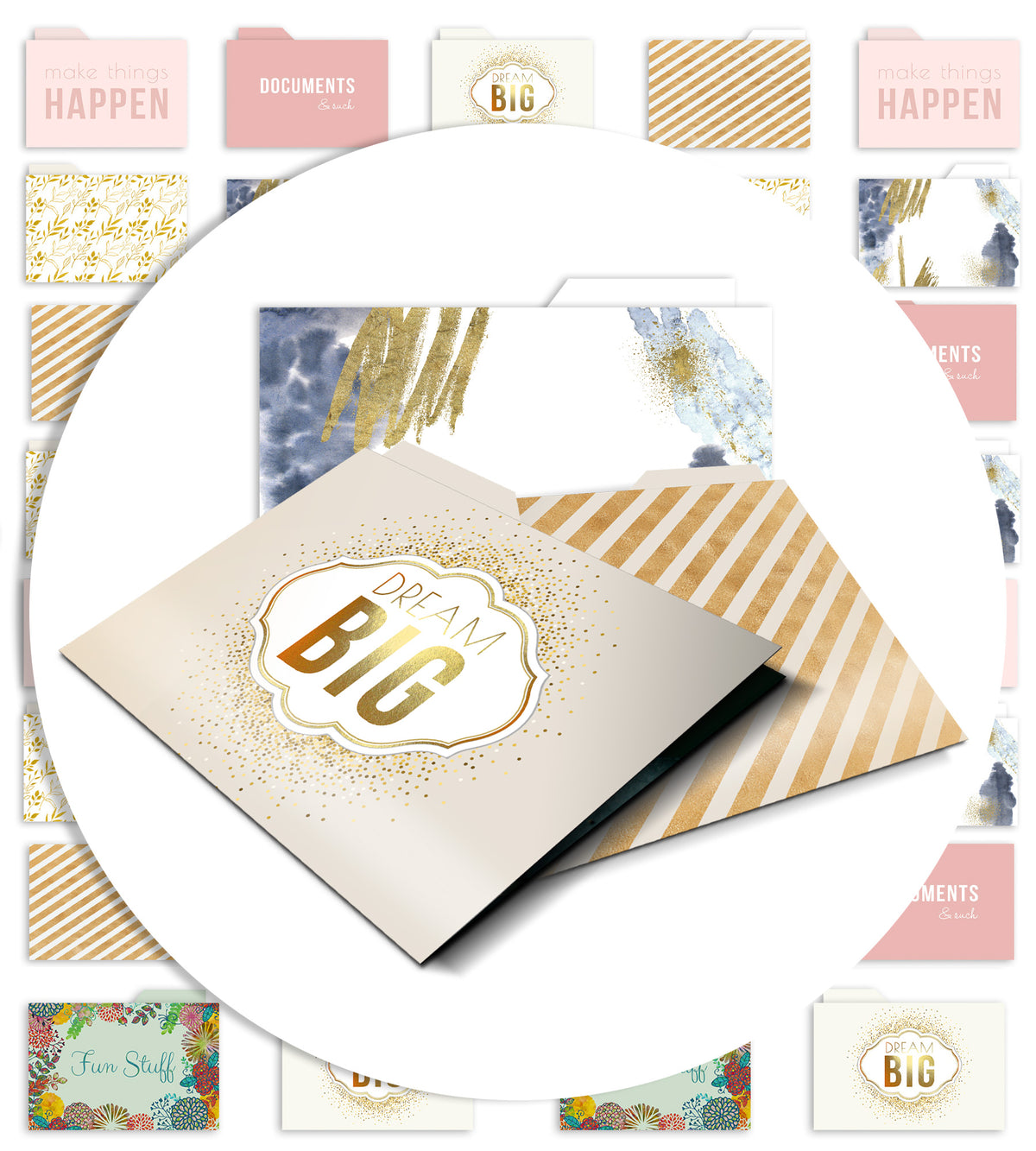 Designer File Folders - Merry Expressions