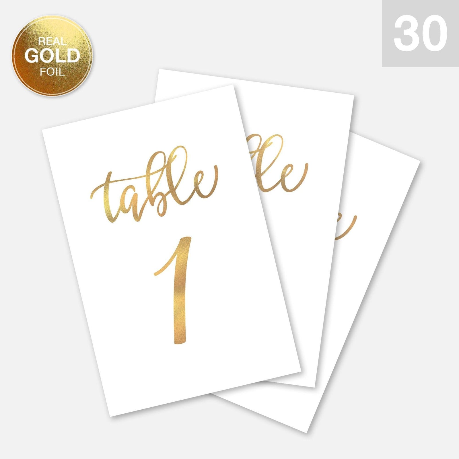 Table Numbers Cards - Merry Expressions