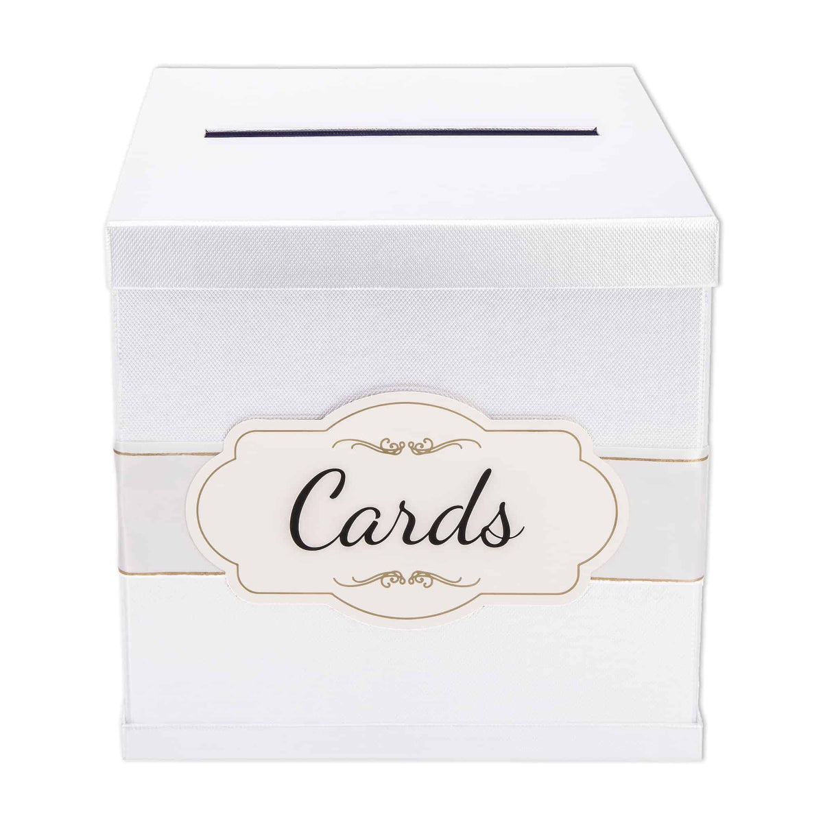 Gift Card Box - White / "Cards" Label - Merry Expressions