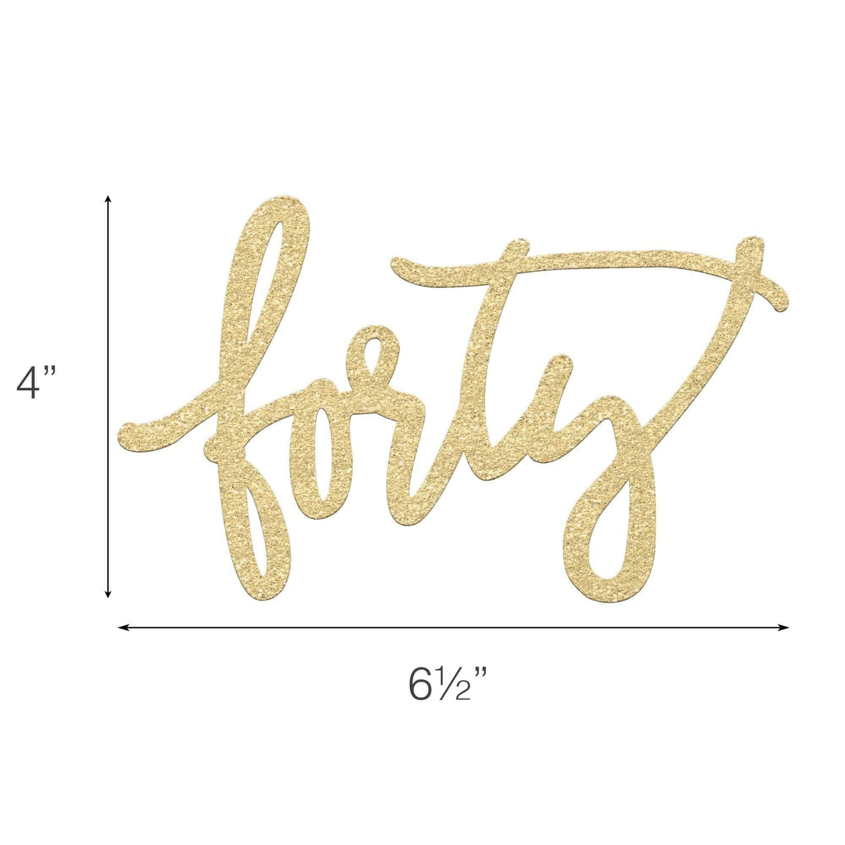 40th Birthday Cake Topper - Merry Expressions