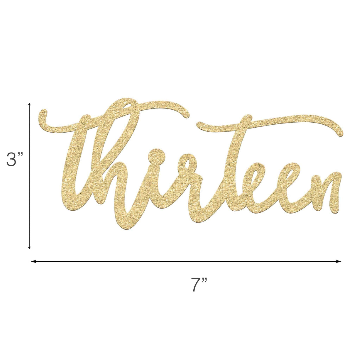 Thirteen Cake Topper - Merry Expressions