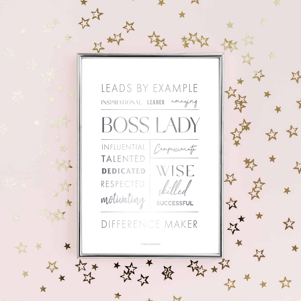 Boss Lady Affirmations Artwork - Merry Expressions