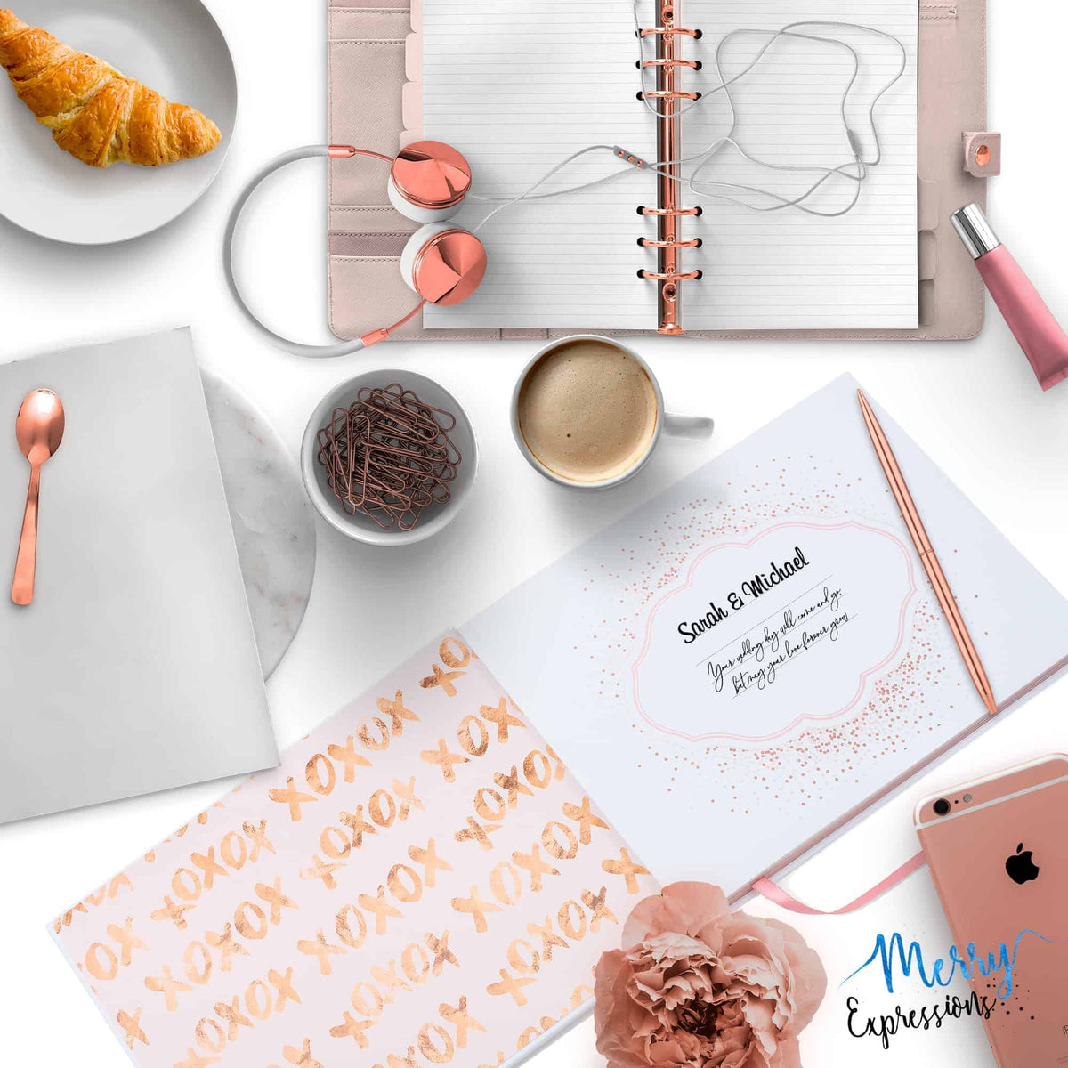 Guest Book & Pen - Merry Expressions